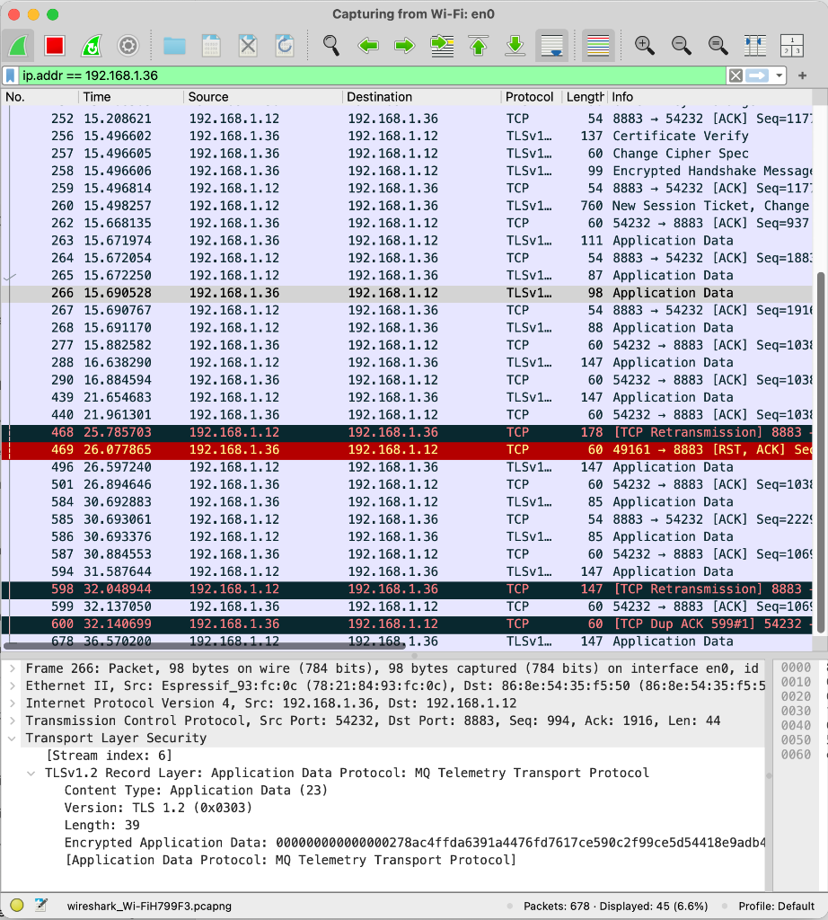 Analyse Wireshark Encrypted