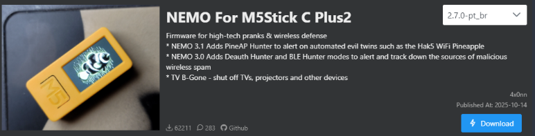 Processus de flashage du firmware Nemo